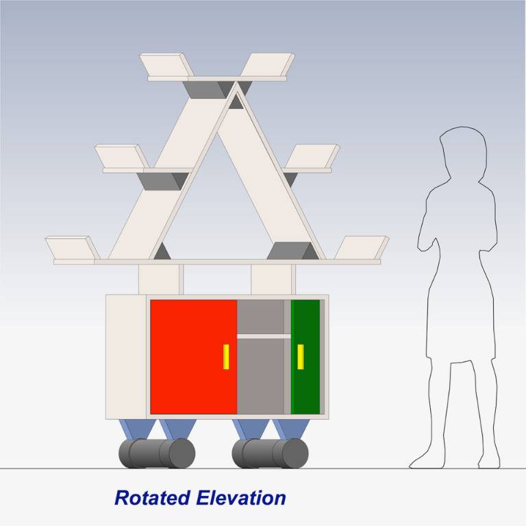 Misti's design for the drinks cabinet