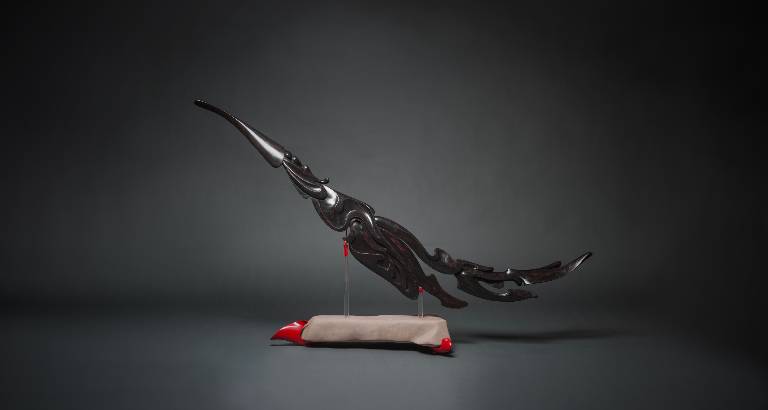 Flow a hand carved sculpture by Misti Leitz