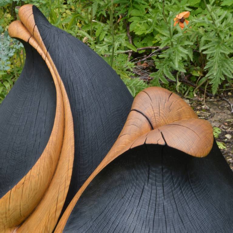 carved oak at fresh air sculpture 2024
