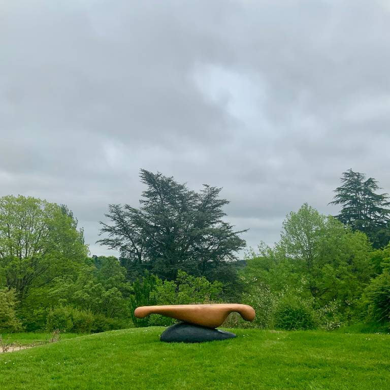 contemporary sculptural bench by misti leitz