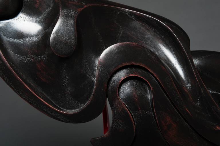 some detail work on the sculpture