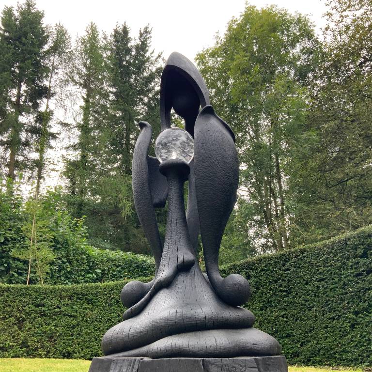 Large oak statue
