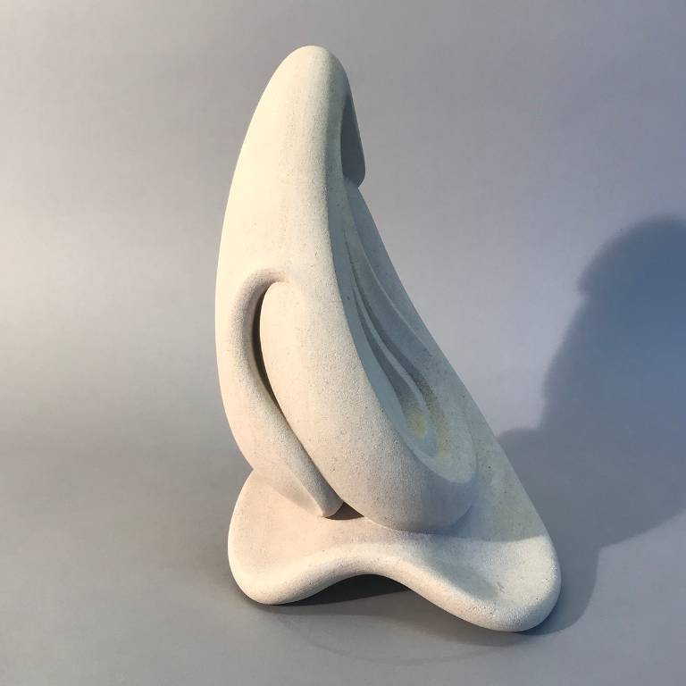 Self portrait a sculpture by Misti Leitz exploring gender identity