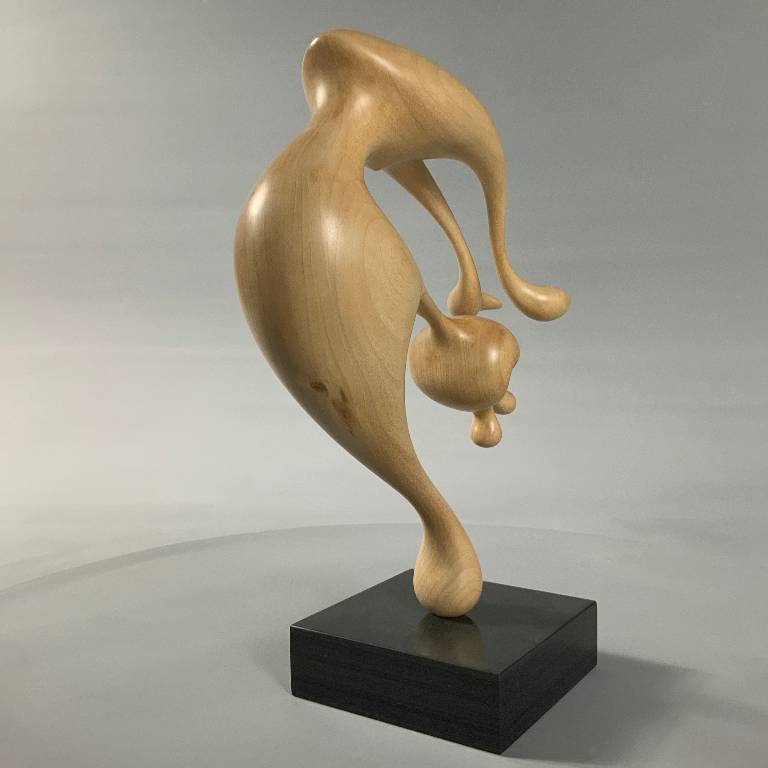 The sculpture perfectly captures the movement of a dancer