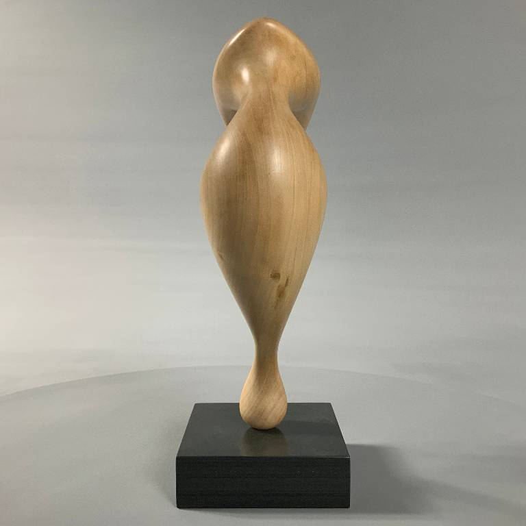 Front of the wooden sculpture