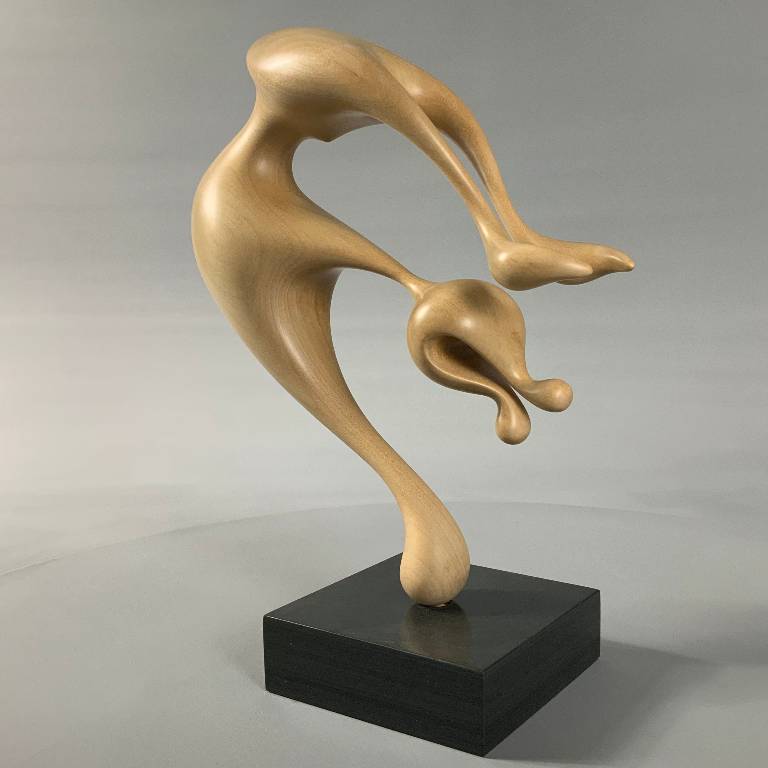Lime wood sculpture by Misti Leitz