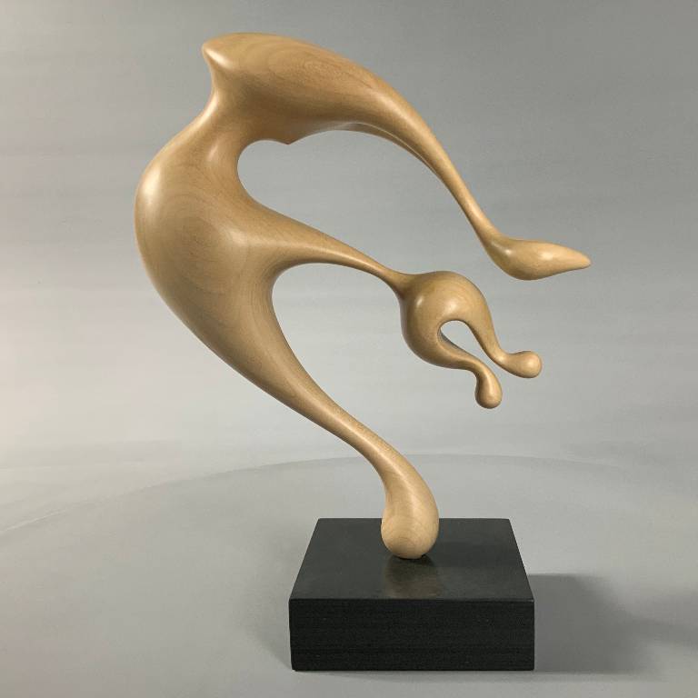 The beautiful sculptural form shows movement