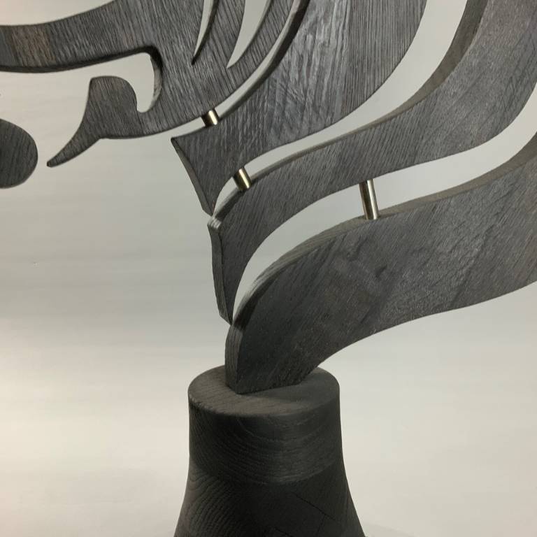 Zebra sculpture misti leitz detail